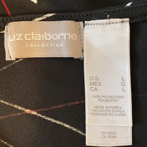 Liz Claiborne Black Sleeveless Blouse - Picture 5 of 5